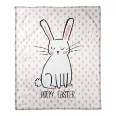 Hoppy Easter Bunny Throw Blanket