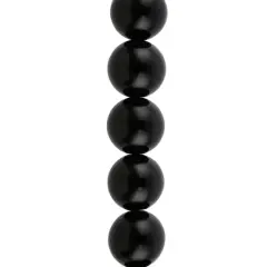 Black Jasper Round Beads, 12mm by Bead Landing&trade;