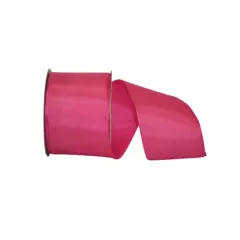 Reliant 2.5" x 25yd. Rhapsody Taffeta Wired Ribbon Hot Pink