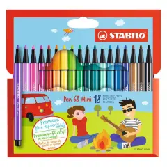 Stabilo&reg; Mini Pen 68 Wallet Set, 18ct.