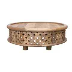 Hello Honey&reg; Hand-Carved Mango Wood Coffee Table