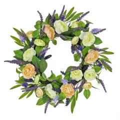 24'' Ranunculus and Astilbes Wreath
