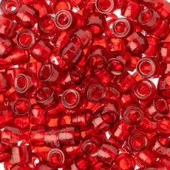 John Bead 6mm Transparent Mini Pony Beads, 1,000ct. Ruby