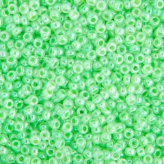 Miyuki&reg; 11/0 Glass Seed Beads, 22g Light Crystal Green