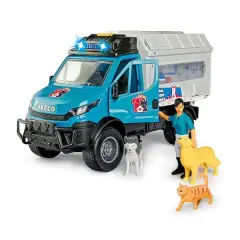 Dickie Toys Light & Sound Iveco Animal Rescue Playset