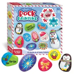 Creativity for Kids&reg; Holiday Hide & Seek Rock Painting Kit