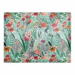 Lush Floral Pattern 18" x 14" Cotton Twill Placemat