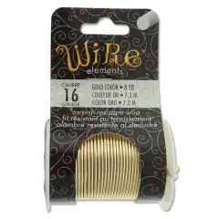 The Beadsmith&reg; Wire&trade; Elements 16 Gauge Tarnish-Resistant Wire Gold