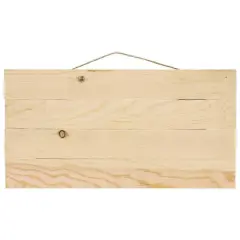 Good Wood by Leisure Arts 16" x 8.25" Pine Pallet Plaque
