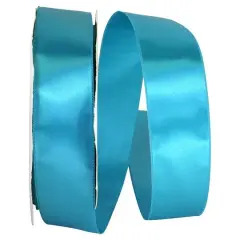 JAM Paper 1.5" x 100yd. Double Face Satin Ribbon Turquoise
