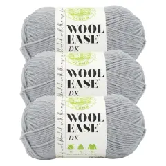 3 Pack Lion Brand&reg; Wool-Ease&reg; DK Yarn Quiet Grey