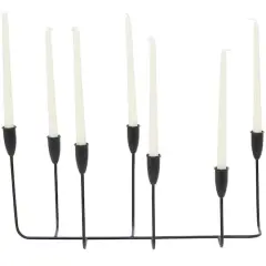 CosmoLiving by Cosmopolitan Black Metal Tapered Candelabra