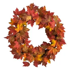 22" Maple Leaf Wreath