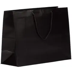 JAM Paper X-Large Black Matte Gift Bags, 100ct.