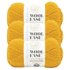 3 Pack Lion Brand&reg; Wool-Ease&reg; Roving Origins Yarn Goldenrod