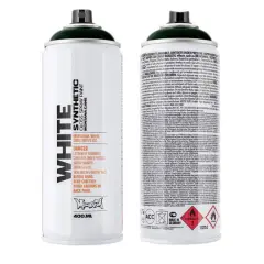 Montana&trade; Cans WHITE Spray Paint 6080 Greenblack