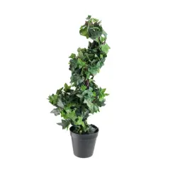 22.5" Artificial Winding English Ivy Spiral Shaped Shrub