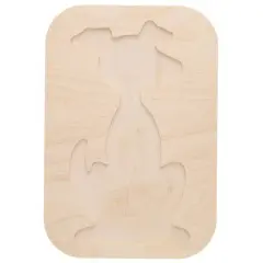 Leisure Arts&reg; 12" Rectangle Dog Welled Wood Surface