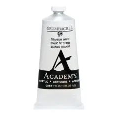 Grumbacher&reg; Academy&reg; Acrylic Paint, 3oz. C212 Titanium White
