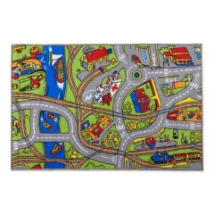 DII&reg; Street Map Kids Play Rug, 3ft. x 5ft.