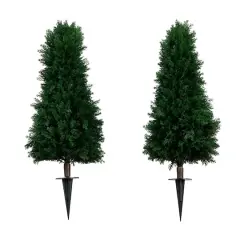 3ft. UV Resistant Cedar Plant Set with Integrated Ground Stake