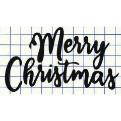 Leisure Arts&reg; Vinyl Matte Black Merry Christmas Decal