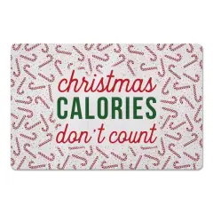 Christmas Calories Don't Count Floor Mat