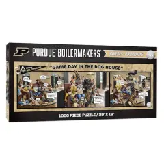College Game Day in the Dog House 1,000 Piece Puzzle Purdue Boilermakers