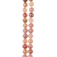 Electroplated Sunstone Round Beads, 8mm by Bead Landing&trade;