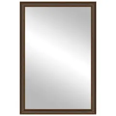 Timeless Frames&reg; Wright Walnut 24" x 37" Framed Mirror