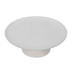 11.75" White Stoneware Cake Stand by Ashland&reg;