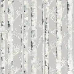 InHome Birchdale Gray Peel & Stick Wallpaper