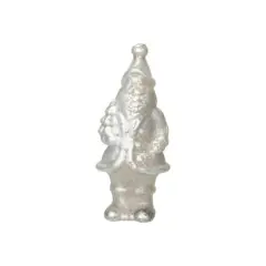 Hello Honey&reg; 6.75" White Decorative Mercury Glass Santa