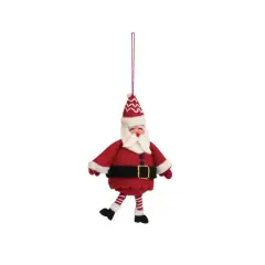 Hello Honey&reg; Handmade Wool Felt Santa Ornament