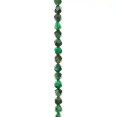 Green Dyed Faceted Tiger's Eye Beads, 6mm by Bead Landing&trade;