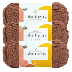 3 Pack: Lion Brand&reg; Two of Wands Color Theory Yarn Raisin