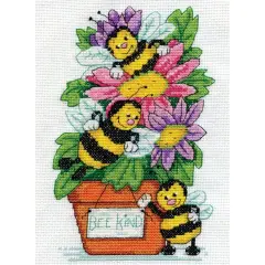 Design Works&trade; Bee Kind Counted Cross Stitch Kit