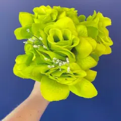 TF Publishing 15" Lime Green Open Rose Bush