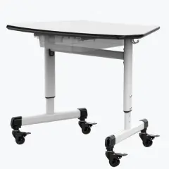 Luxor Adjustable Trapezoid Student Desk with Drawer