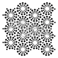 The Crafter's Workshop Circle of Jewels Stencil