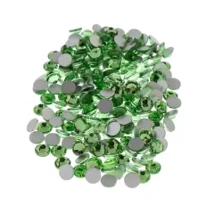 SS12 Glass Flatback Rhinestones by Bead Landing&trade; Peridot