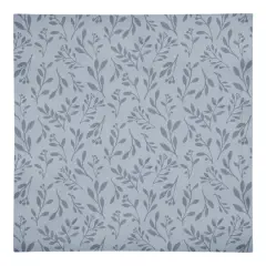 Delicate Floral Cotton Twill Napkin Blue