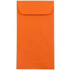 JAM Paper 3.5" x 6.5" Coin Business Envelopes, 50ct. Orange