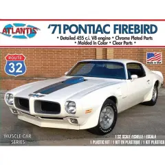 Atlantis&reg; 1971 Pontiac Firebird Route 32 Plastic Model Kit
