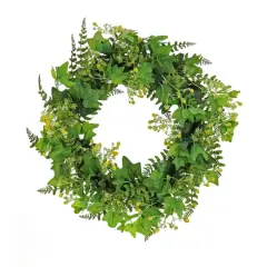 24" Ivy & Fern Spring Wreath