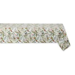 DII&reg; 52" Heritage Holiday Sprigs Printed Tablecloth