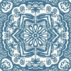 FloorPops Erina Blue Peel & Stick Floor Tiles