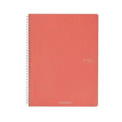 Fabriano&reg; EcoQua Original A4 Spiral-Bound Graph Notebook Flamingo