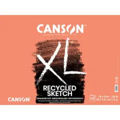 Canson&reg; XL&reg; Recycled Sketch Pad, 18" x 24"