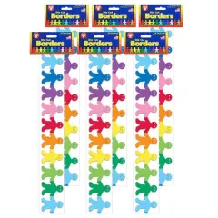 Hygloss&reg; Mighty Brights&trade; Die Cut Borders, 216ft. Rainbow Kids